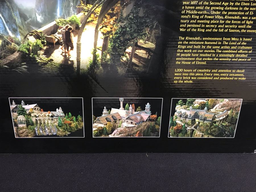 Large The Lord Of The Rings Rivendell Movie Reproduction From Weta Workshop With Box Retailed For $399 [Photo 23]