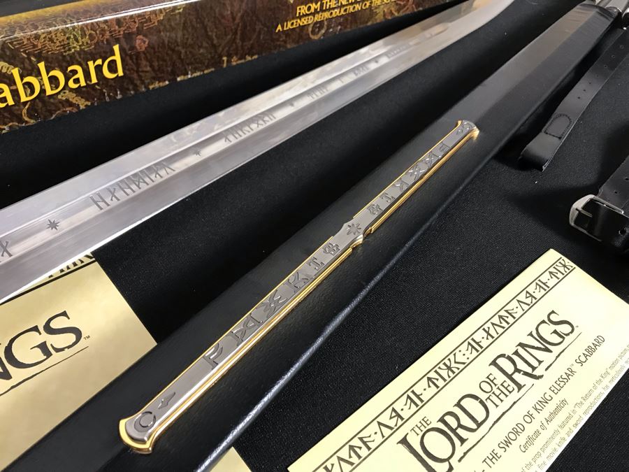 The Lord Of The Rings Anduril: The Sword Of King Elessar With Scabbard, Boxes And Certificates Of Authenticity By United Cutlery Brands [Photo 8]