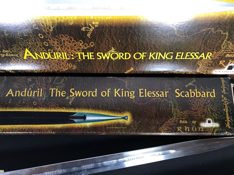 The Lord Of The Rings Anduril: The Sword Of King Elessar With Scabbard, Boxes And Certificates Of Authenticity By United Cutlery Brands [Photo 12]