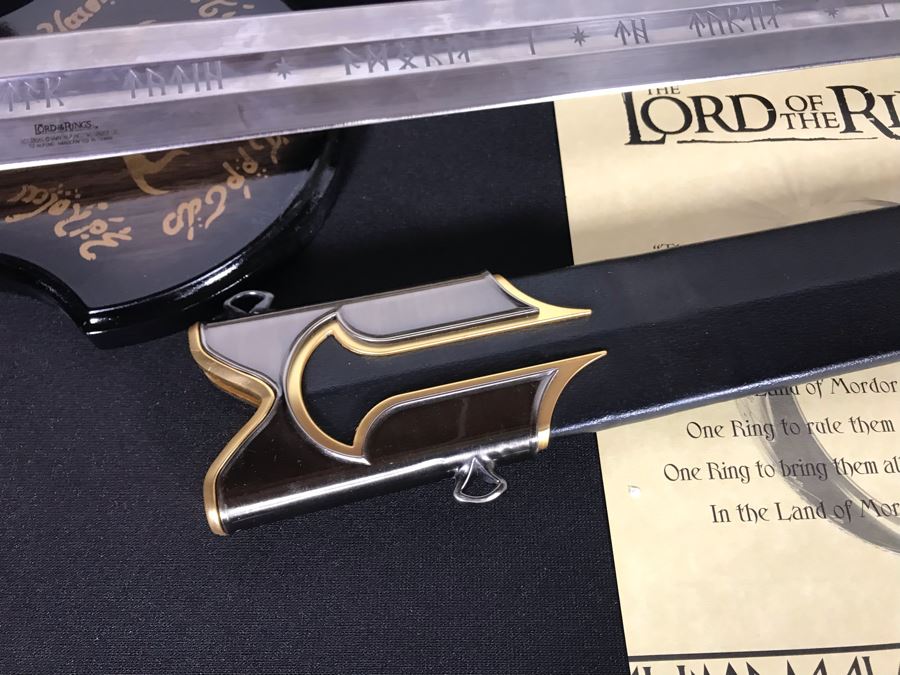 The Lord Of The Rings Anduril: The Sword Of King Elessar With Scabbard, Boxes And Certificates Of Authenticity By United Cutlery Brands [Photo 7]