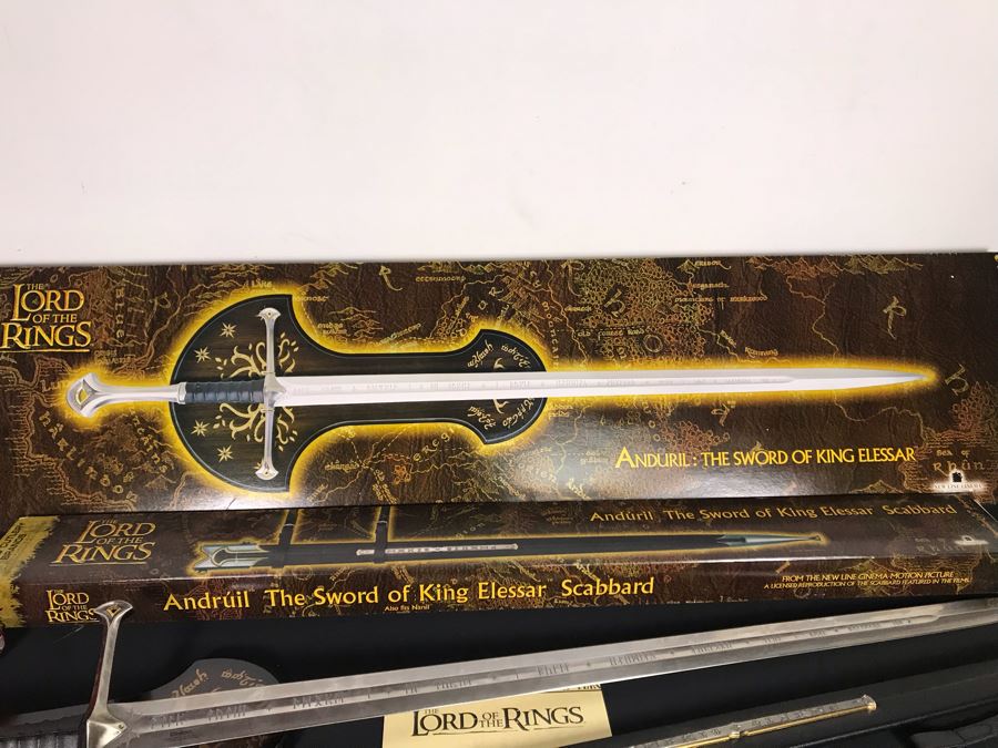 The Lord Of The Rings Anduril: The Sword Of King Elessar With Scabbard, Boxes And Certificates Of Authenticity By United Cutlery Brands [Photo 11]