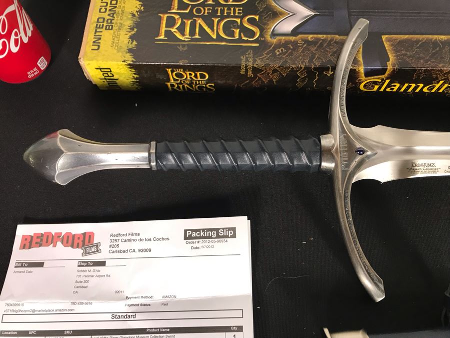The Lord Of The Rings Museum Collection Limited Edition Sword UC1425 564 Of 1,000 With Glamdring Scabbard And Boxes - List Price Of Sword $1,200 [Photo 5]