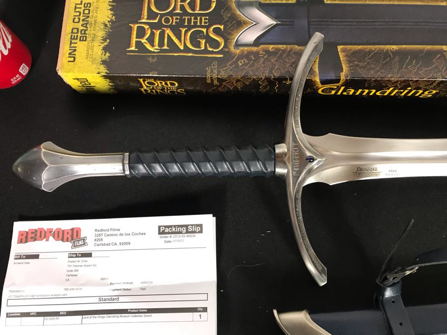 The Lord Of The Rings Museum Collection Limited Edition Sword UC1425 564 Of 1,000 With Glamdring Scabbard And Boxes - List Price Of Sword $1,200 [Photo 6]