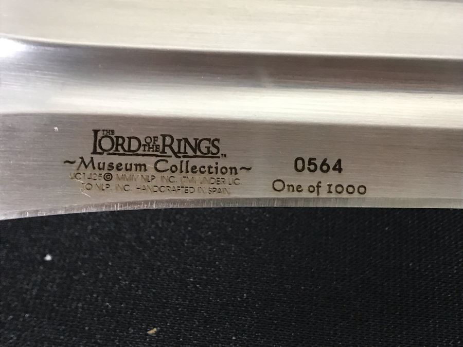 The Lord Of The Rings Museum Collection Limited Edition Sword UC1425 564 Of 1,000 With Glamdring Scabbard And Boxes - List Price Of Sword $1,200 [Photo 7]