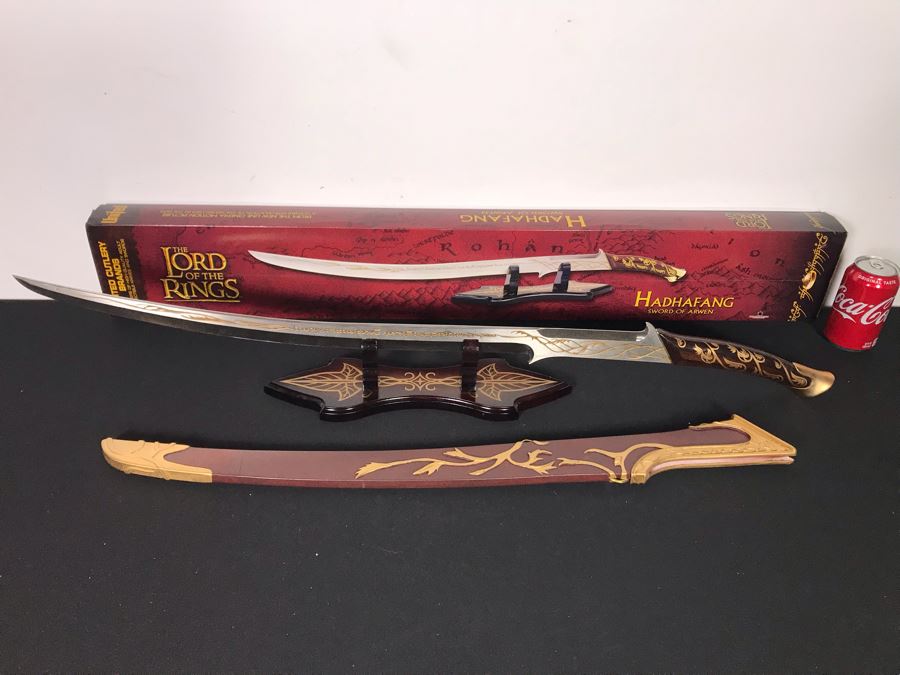 The Lord Of The Rings Hadhafang Sword Of Arwen With Box By United Cutlery Brands