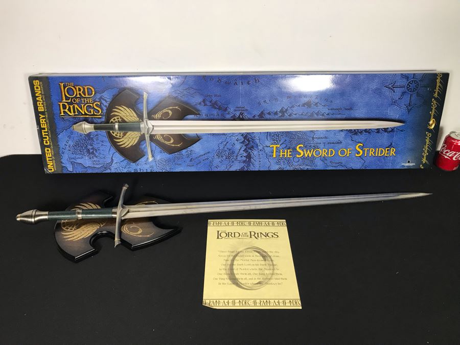 The Lord Of The Rings The Sword Of Strider With Box By United Cutlery Brands [Photo 2]