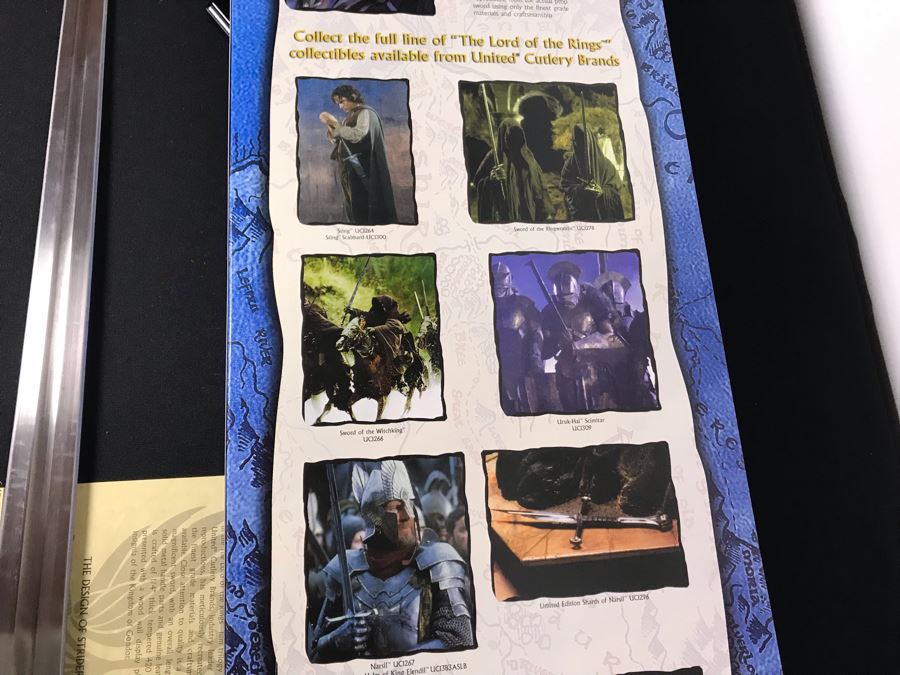 The Lord Of The Rings The Sword Of Strider With Box By United Cutlery Brands [Photo 12]