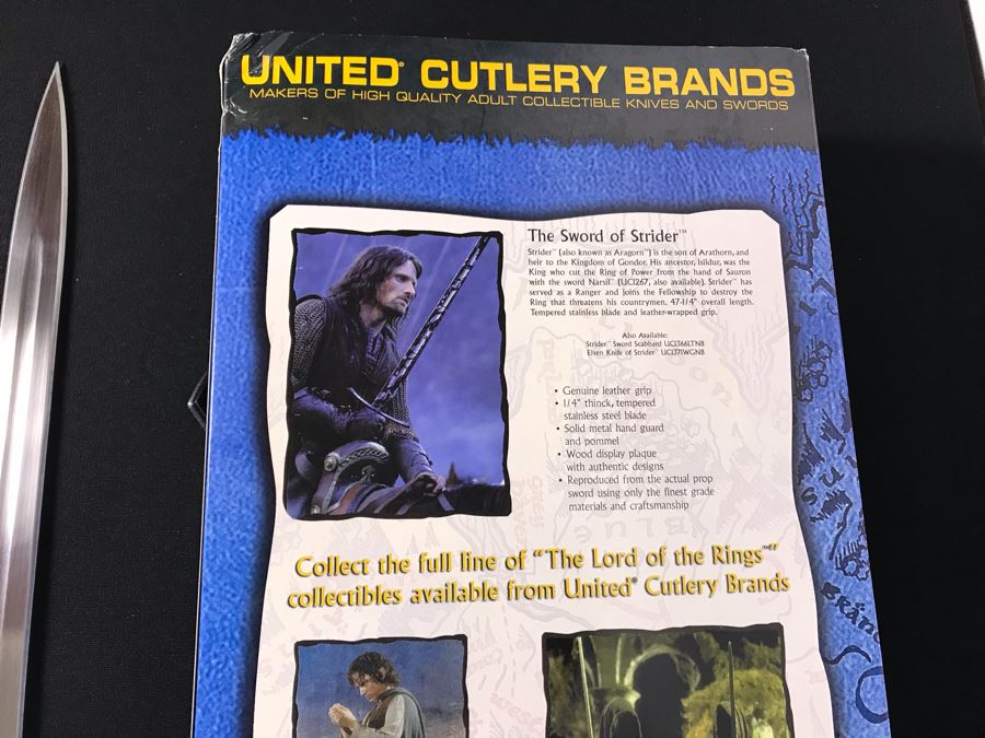 The Lord Of The Rings The Sword Of Strider With Box By United Cutlery Brands [Photo 11]