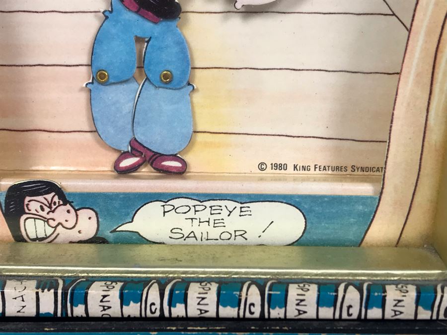 Vintage 1980 Popeye The Sailor Working Music Box [Photo 3]