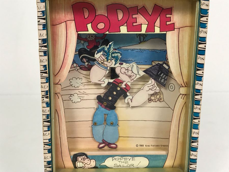Vintage 1980 Popeye The Sailor Working Music Box [Photo 4]