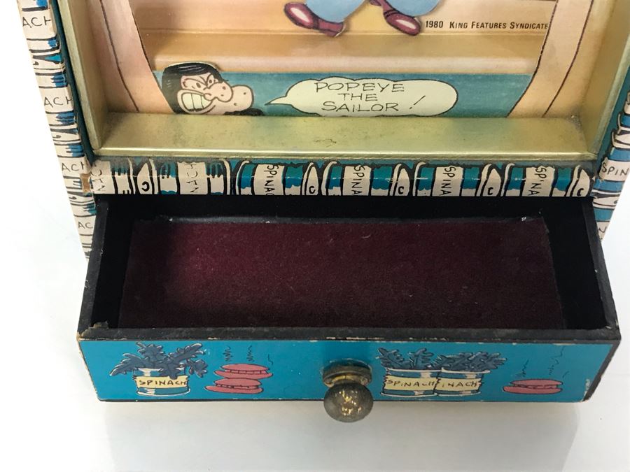 Vintage 1980 Popeye The Sailor Working Music Box [Photo 5]