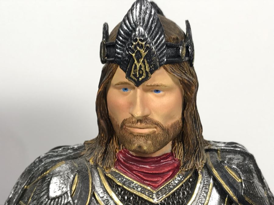 The Lord Of The Rings The Return Of The King Movie - King Elessar Sculpture Limited Edition Of 3,000 From Sideshow Weta Collectibles With Box [Photo 4]