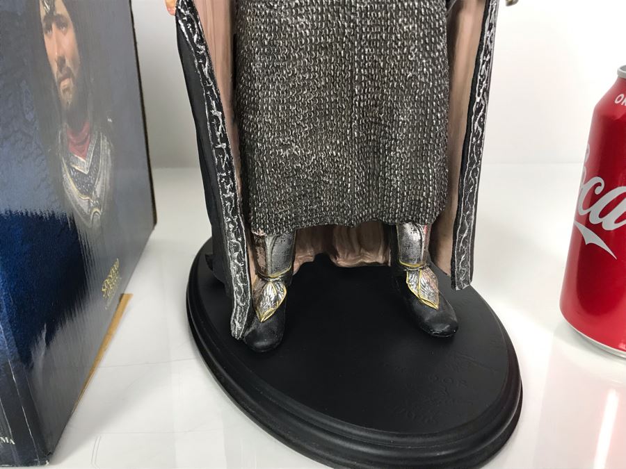 The Lord Of The Rings The Return Of The King Movie - King Elessar Sculpture Limited Edition Of 3,000 From Sideshow Weta Collectibles With Box [Photo 7]