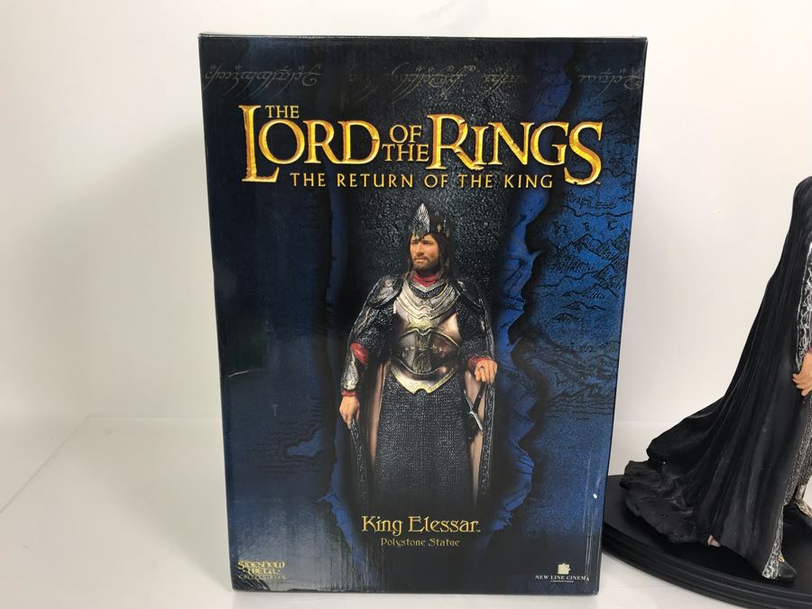 The Lord Of The Rings The Return Of The King Movie - King Elessar Sculpture Limited Edition Of 3,000 From Sideshow Weta Collectibles With Box [Photo 11]