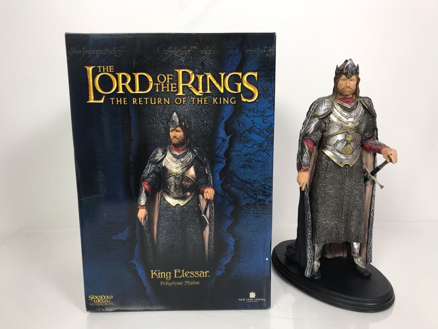 The Lord Of The Rings The Return Of The King Movie - King Elessar Sculpture Limited Edition Of 3,000 From Sideshow Weta Collectibles With Box [Photo 2]