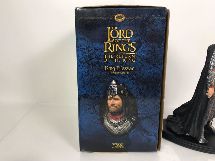 The Lord Of The Rings The Return Of The King Movie - King Elessar Sculpture Limited Edition Of 3,000 From Sideshow Weta Collectibles With Box [Photo 12]