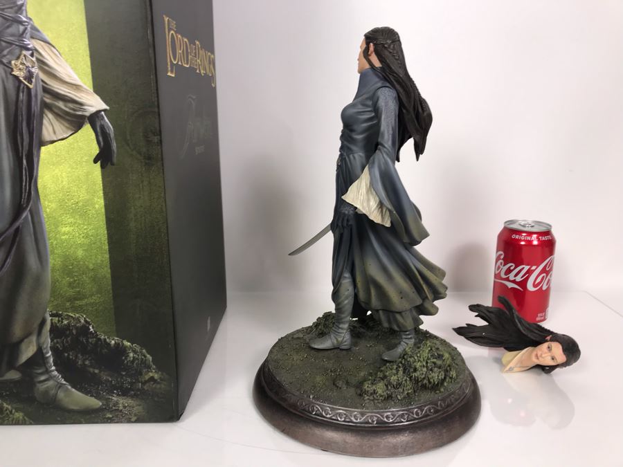 The Lord Of The Rings Movie - Arwen Statue Sculpture Limited Edition Of 500 From Sideshow Collectibles With Box (Comes With Multiple Heads) [Photo 8]