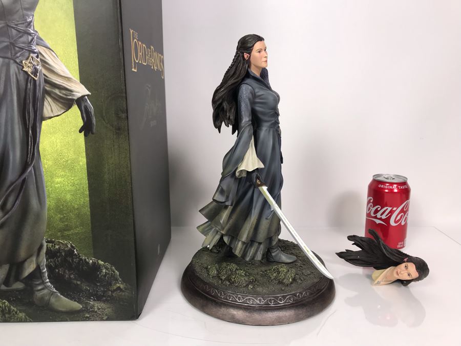The Lord Of The Rings Movie - Arwen Statue Sculpture Limited Edition Of 500 From Sideshow Collectibles With Box (Comes With Multiple Heads) [Photo 6]