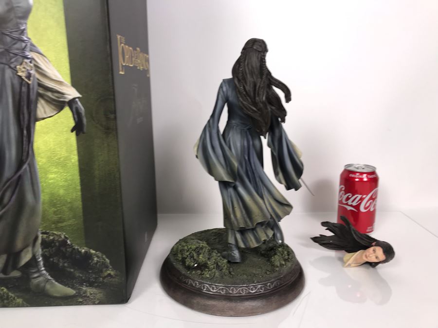 The Lord Of The Rings Movie - Arwen Statue Sculpture Limited Edition Of 500 From Sideshow Collectibles With Box (Comes With Multiple Heads) [Photo 7]