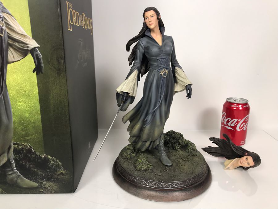 The Lord Of The Rings Movie - Arwen Statue Sculpture Limited Edition Of 500 From Sideshow Collectibles With Box (Comes With Multiple Heads)