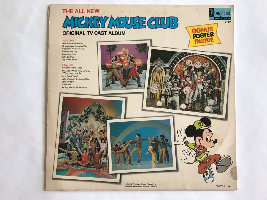 Walt Disney's The All New Mickey Mouse Club Disneyland Record 2501 [Photo 2]