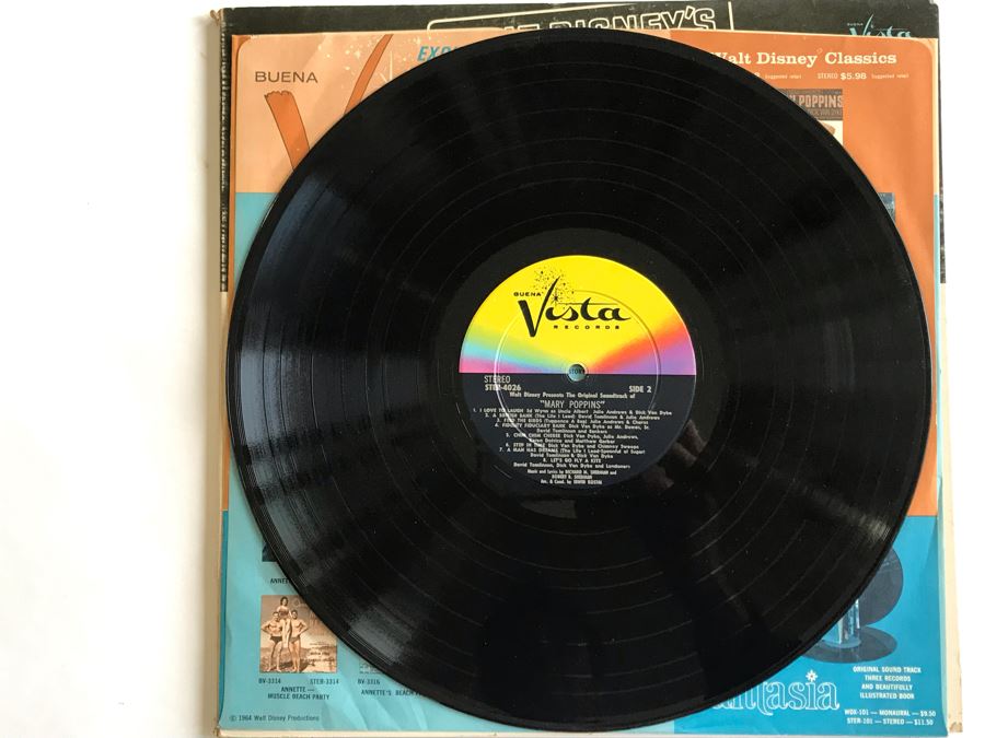 Walt Disney's Mary Poppins Julie Andrews And Dick Van Dyke Original Cast Sound Track Record [Photo 6]