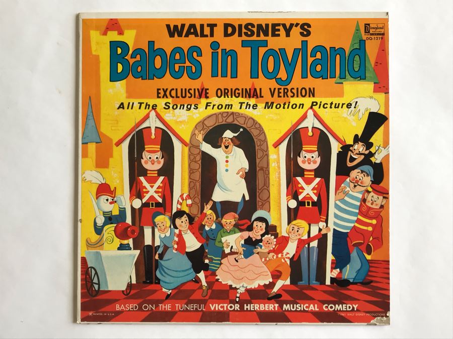 Walt Disney's Babes In Toyland Disneyland Record DQ-1219