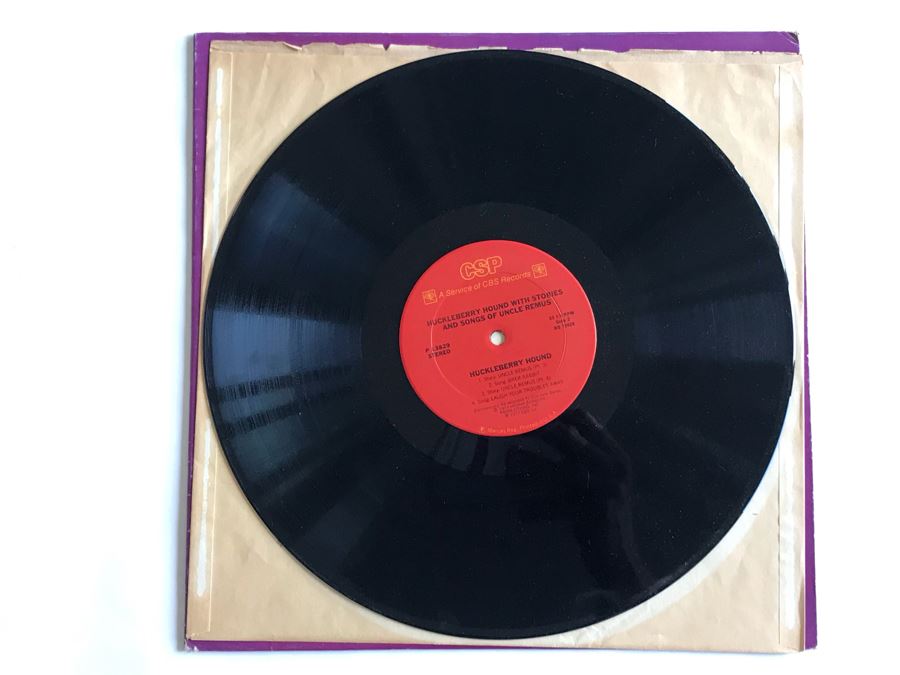 Hanna-Barbera Productions Huckleberry Hound With Stories And Songs Of Uncle Remus Record P13829 [Photo 4]