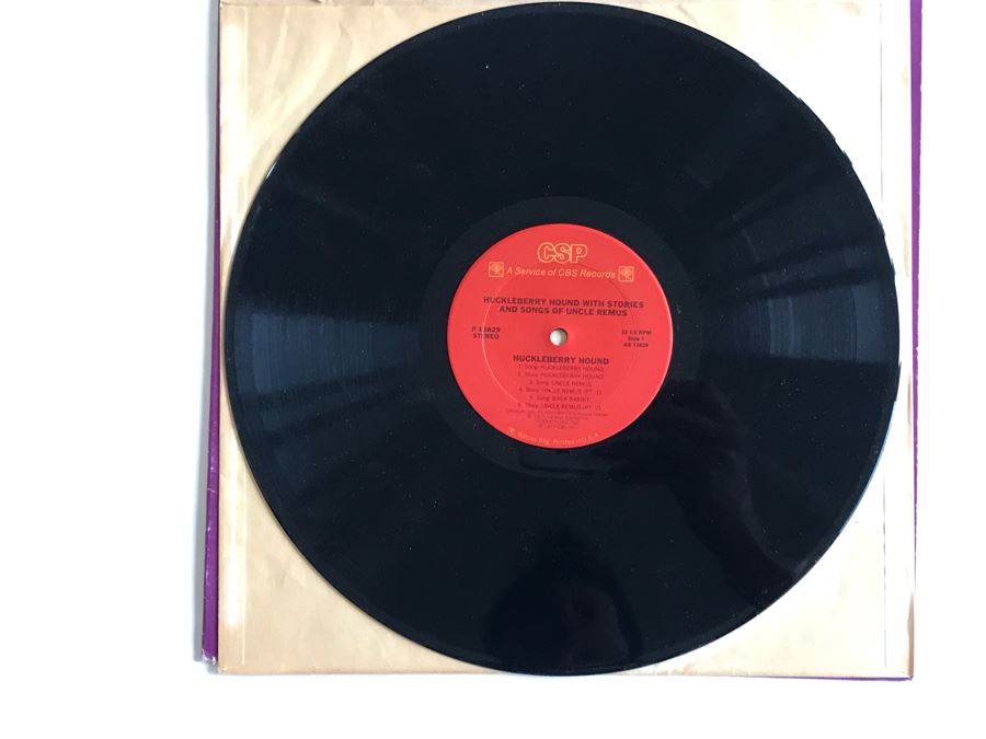 Hanna-Barbera Productions Huckleberry Hound With Stories And Songs Of Uncle Remus Record P13829 [Photo 3]