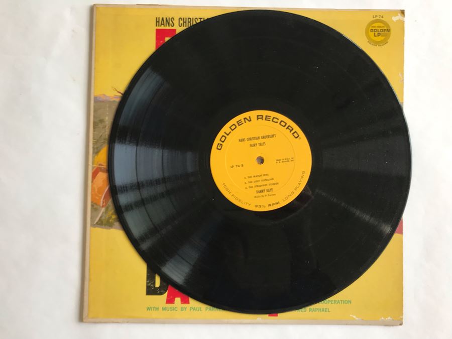 Hans Christian Anderson's Fairy Tales Narrated By Danny Kaye Golden LP Record LP74 [Photo 4]