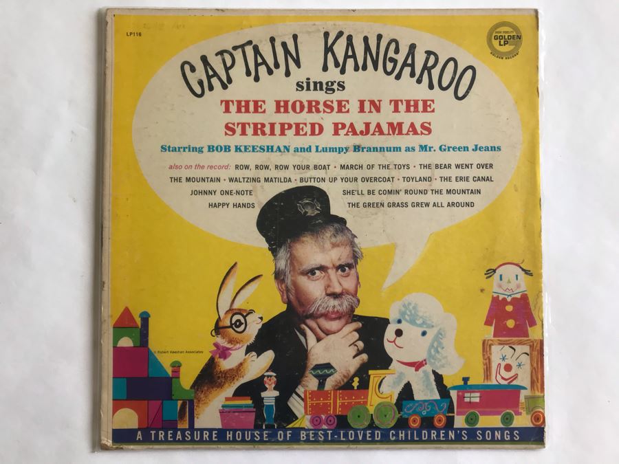 Captain Kangaroo Sings The Horse In The Striped Pajamas Golden LP Record LP116 [Photo 5]