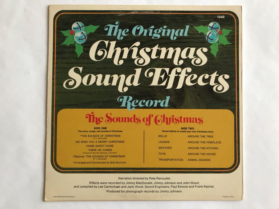 The Sounds Of Christmas Disneyland Record 1348 [Photo 2]