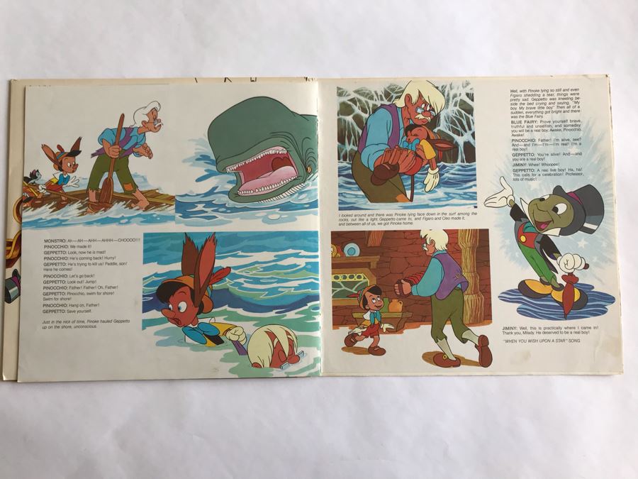 Walt Disney's Story And Songs From Pinocchio Disneyland Records 3905 [Photo 5]
