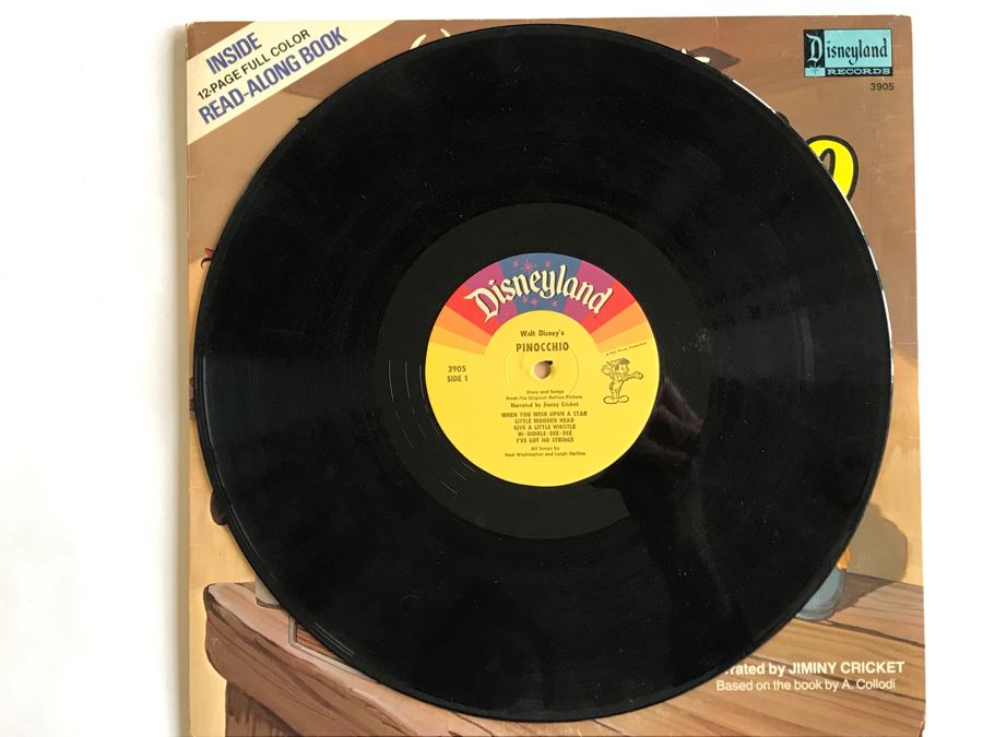 Walt Disney's Story And Songs From Pinocchio Disneyland Records 3905 [Photo 7]