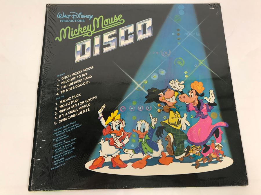 Walt Disney Productions' Mickey Mouse DISCO Disneyland Record 2504 [Photo 2]
