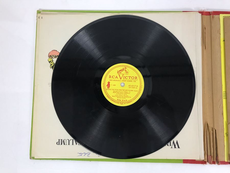 Little Nipper Upside-Down Story Book Album Winnie-The-Pooh And Tigger Record [Photo 11]