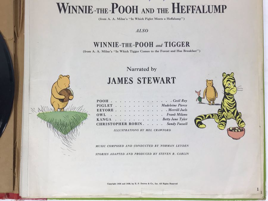 Little Nipper Upside-Down Story Book Album Winnie-The-Pooh And Tigger Record [Photo 4]