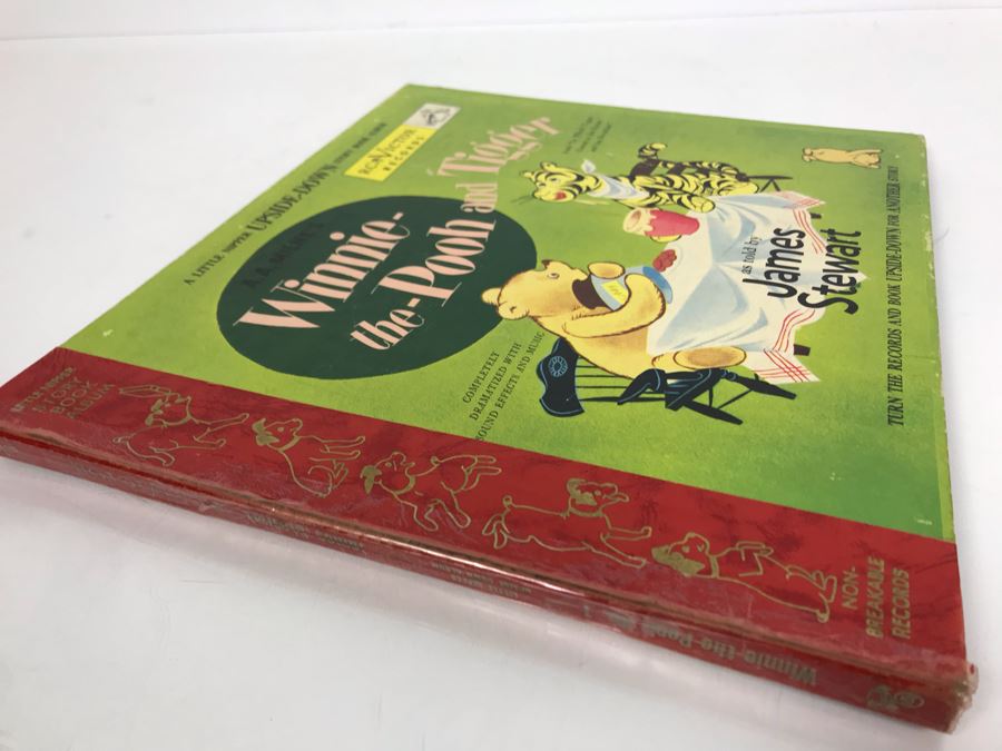 Little Nipper Upside-Down Story Book Album Winnie-The-Pooh And Tigger Record [Photo 3]
