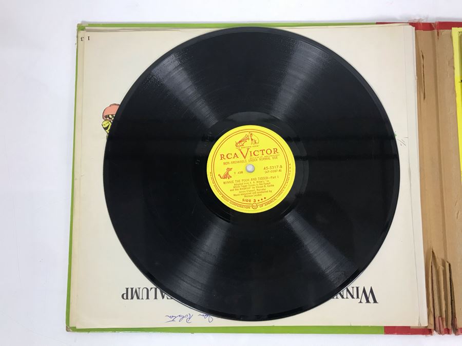 Little Nipper Upside-Down Story Book Album Winnie-The-Pooh And Tigger Record [Photo 12]