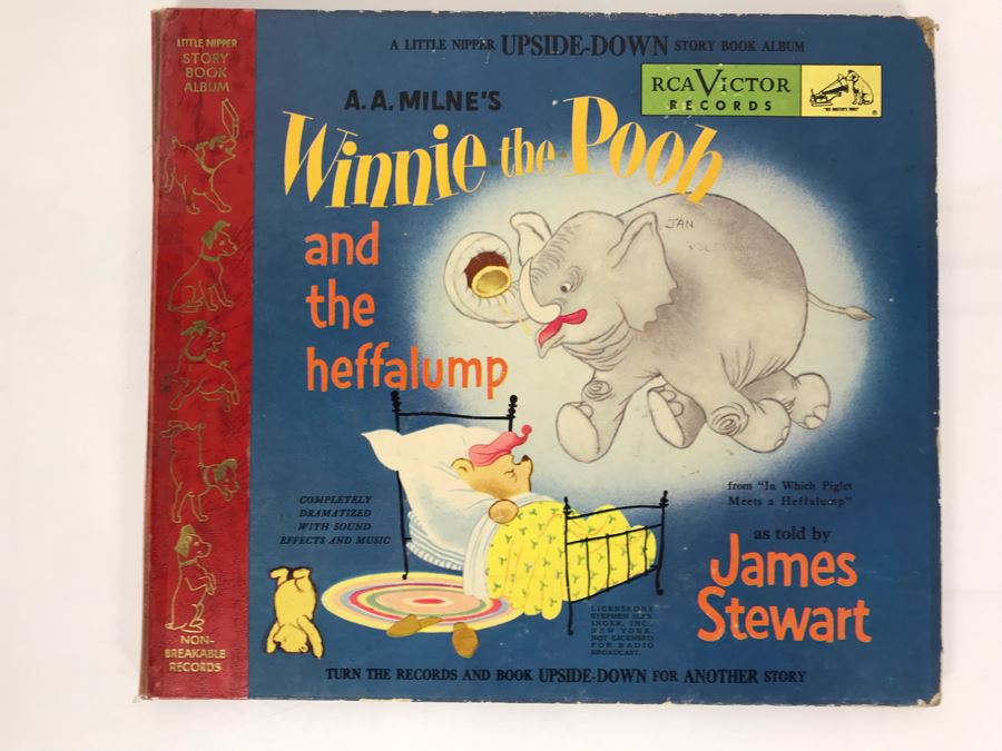 Little Nipper Upside-Down Story Book Album Winnie-The-Pooh And Tigger Record [Photo 2]