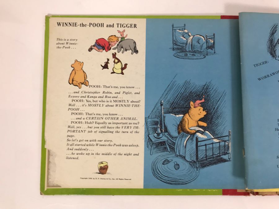 Little Nipper Upside-Down Story Book Album Winnie-The-Pooh And Tigger Record [Photo 9]