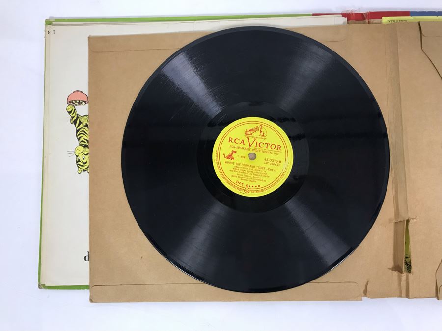 Little Nipper Upside-Down Story Book Album Winnie-The-Pooh And Tigger Record [Photo 13]