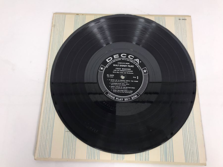 Song Hits From Walt Disney Films By Fred Waring And His Pennsylvanians Decca Records DL 5435 [Photo 3]