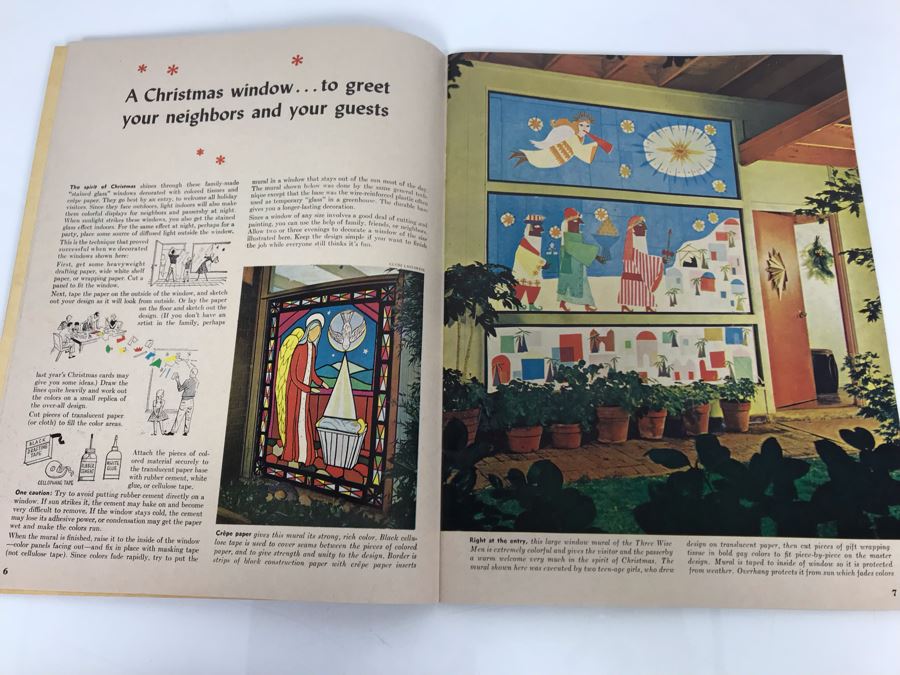 Mid-Century 1957 First Edition Sunset Ideas For Christmas Decorating Book [Photo 6]