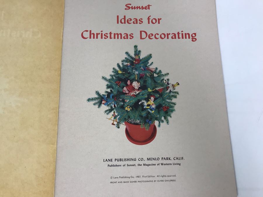 Mid-Century 1957 First Edition Sunset Ideas For Christmas Decorating Book [Photo 3]