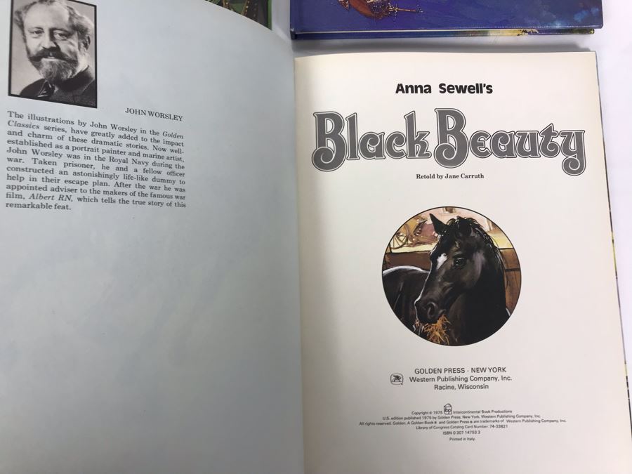 Four Vintage Children's Golden Books: Alice In Wonderland, Black Beauty, The Three Musketeers And Treasure Island [Photo 11]