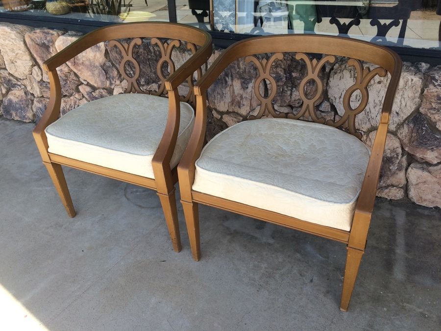Pair of Occasional Chairs - Cushions Need To Be Reupholstered [Photo 1]