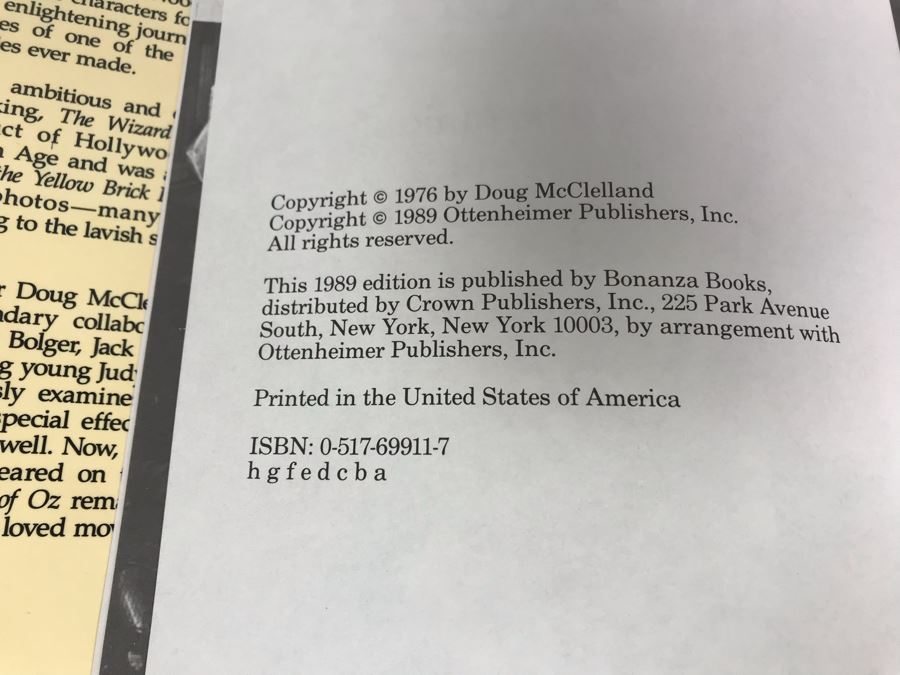 The Making Of The Wizard Of Oz Book By Doug McClelland 50th Anniversary Edition [Photo 7]