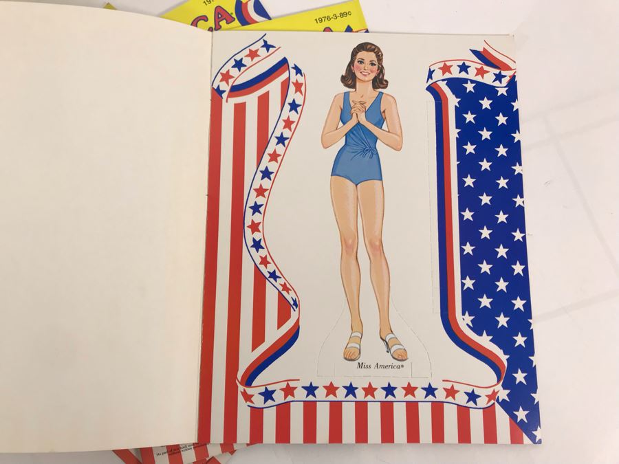 Four Vintage 1976 Miss America Paper Dolls New Old Stock [Photo 5]