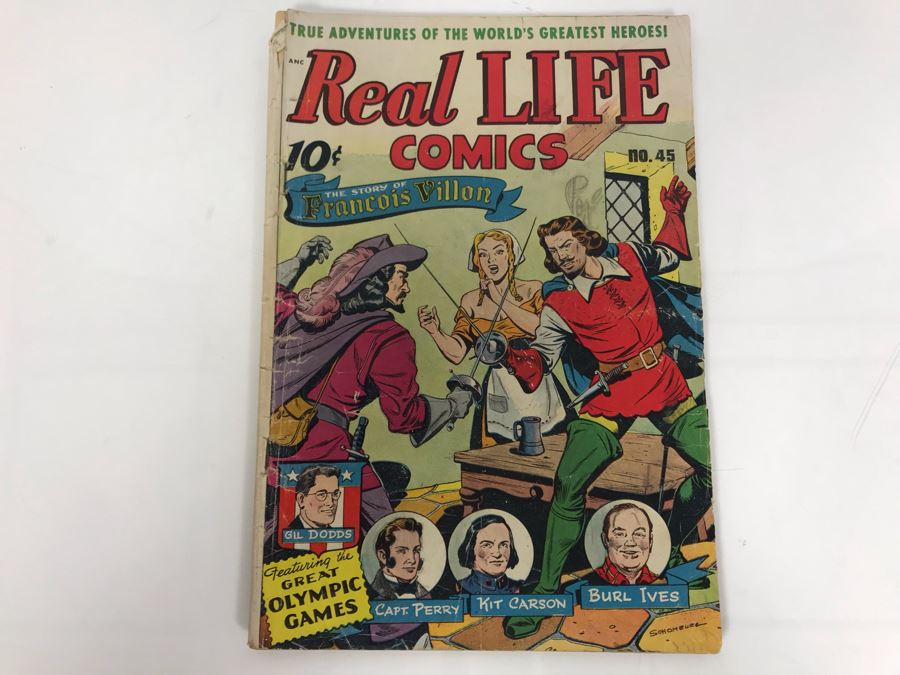 Real LIFE Comics #45 - The Story Of Francois Villon Featuring The Great Olympic Games